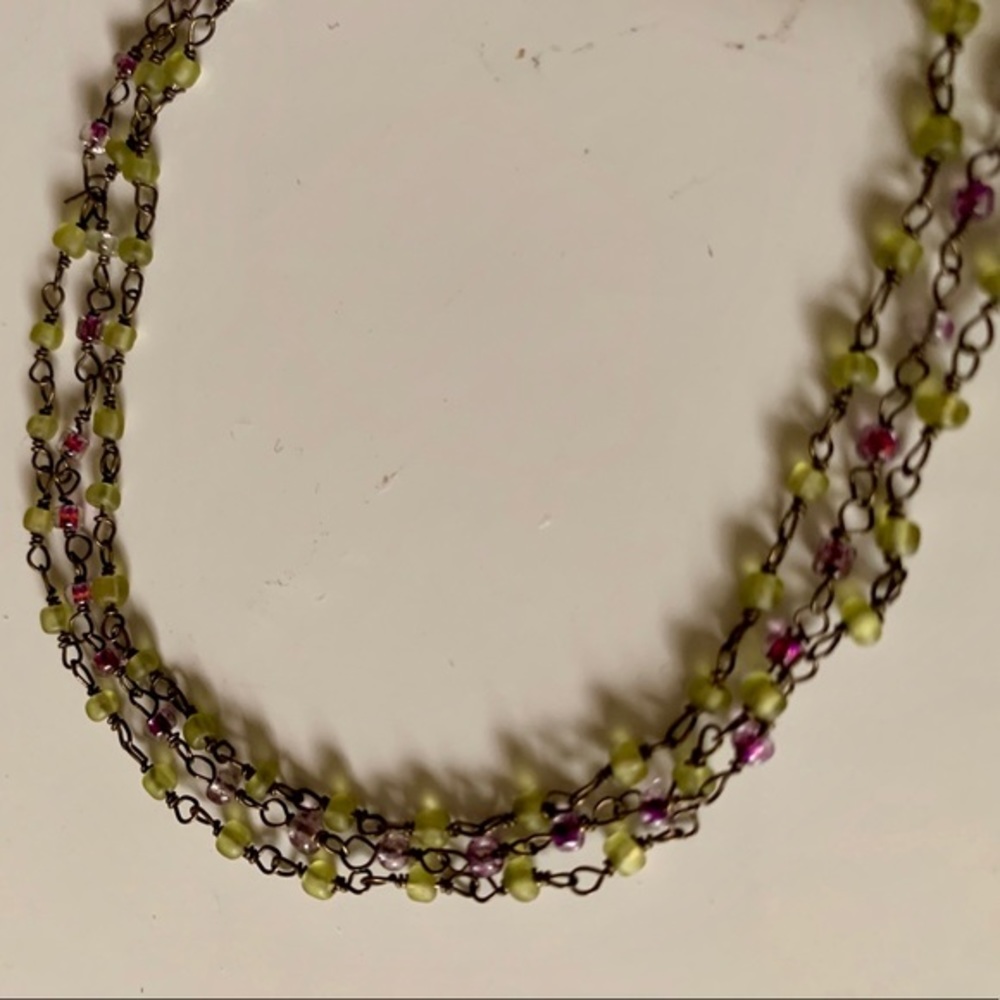 Chan Luu Mystic Matt black Bead Long Necklace